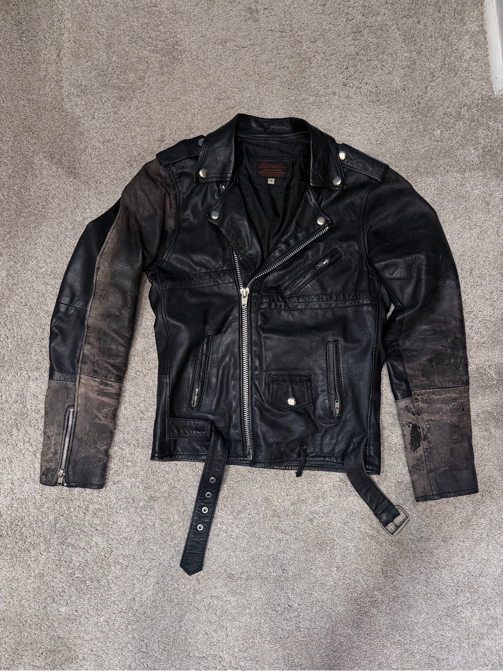 Vintage Pele Che Coco Black Leather Moto Jacket - Women’s Small